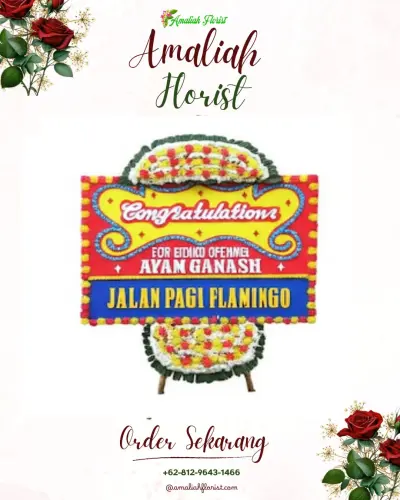 Bunga Papan Congratulation di Karangampel Kidul